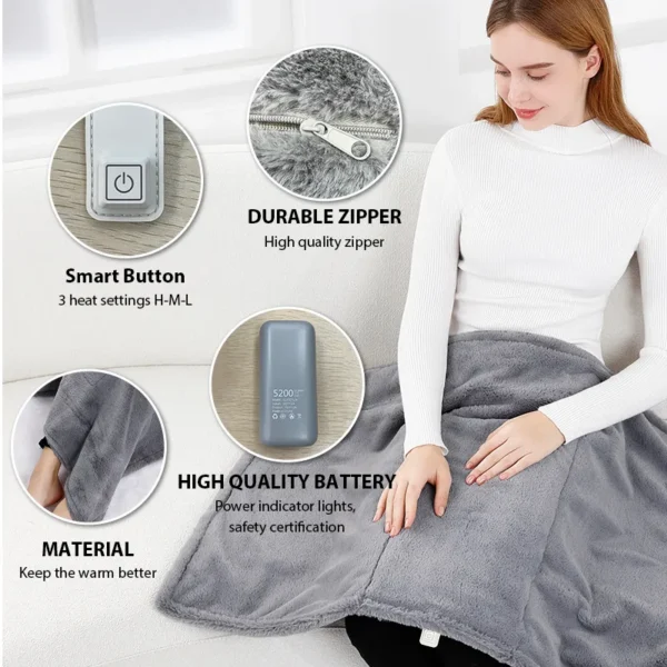 Heated Blanket, Portable, 5V - view 6