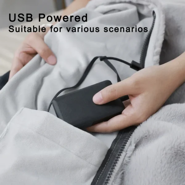 Heated Blanket, Portable, 5V, USB - view 3