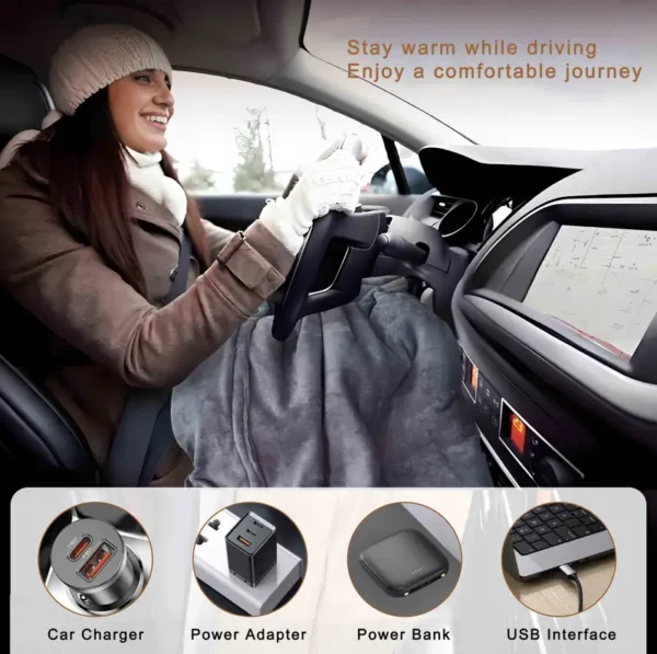 Heated Blanket, Portable, 5V, USB - view 5