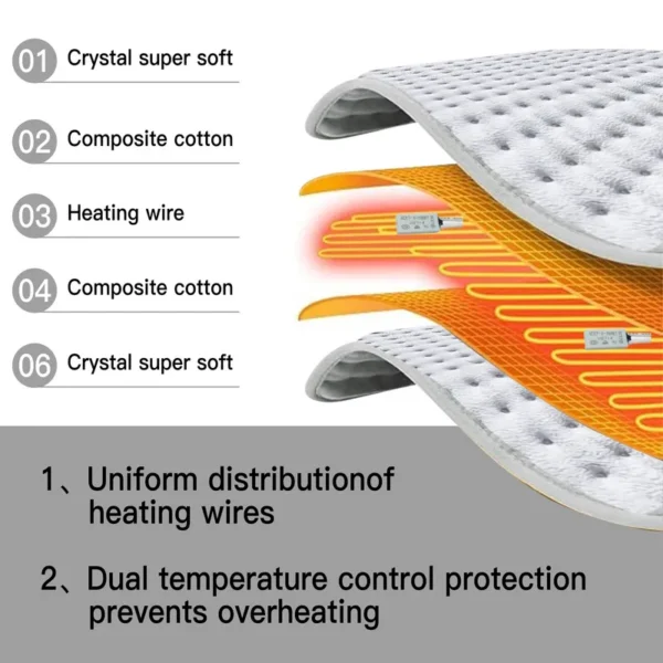 Heated Blanket, Portable, AC 110V, UK - view 4