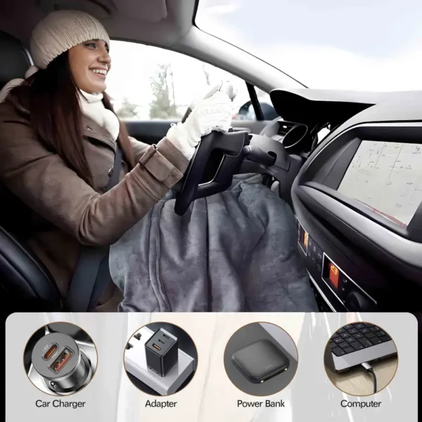 Heated Blanket, USB, 100% Polyester, LH002B - view 3
