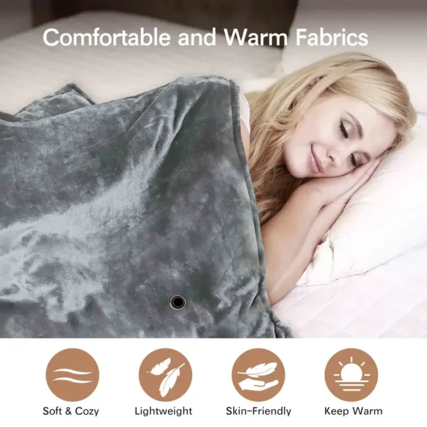 Heated Blanket, USB, 100% Polyester, LH002B - view 4