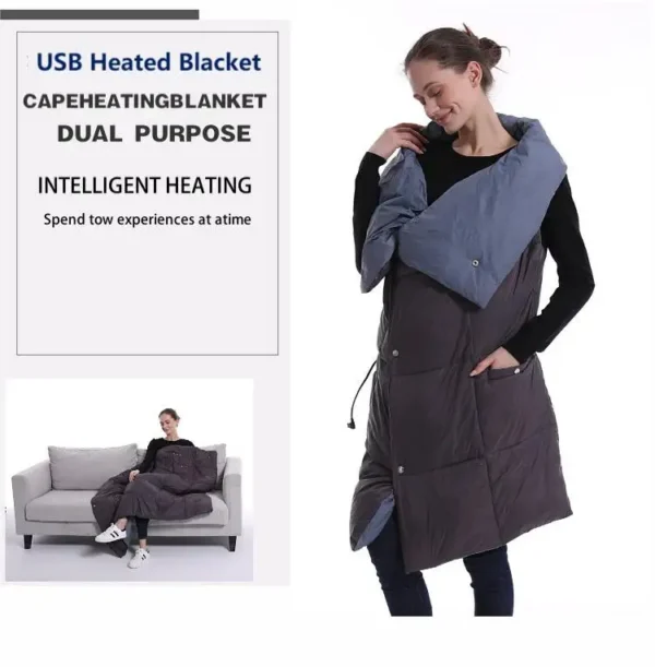 Heated Blanket, USB, Portable - view 4