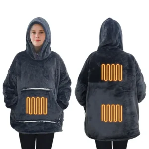 Heated Jacquard Sherpa Blanket, USB, DC 12V, Us Plug