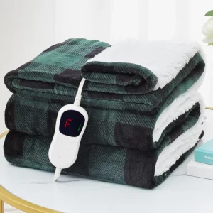 Heated Throw Fleece Blanket, 180x160, 100%, Portable