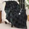 Heated Throw Fleece Blanket, 180x160, 100%, Portable - view 2