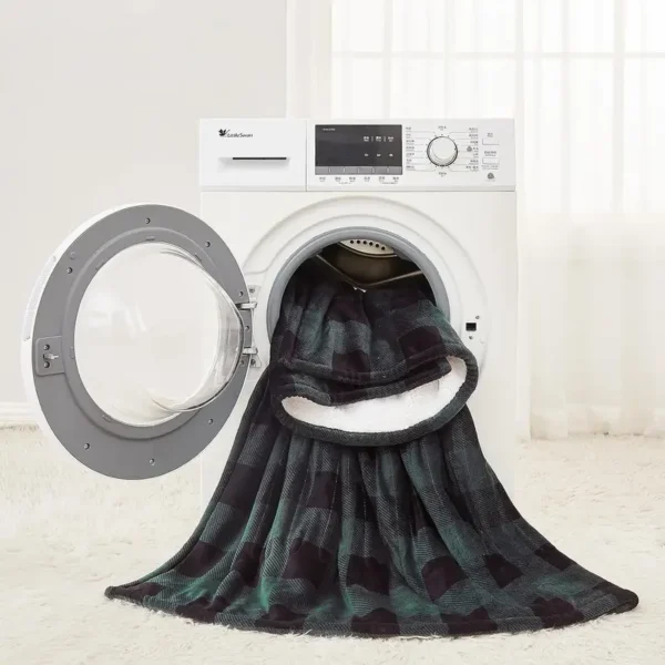 Heated Throw Fleece Blanket, 180x160, 100%, Portable - view 5