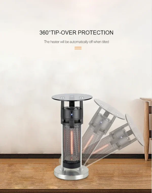Heater, 1200W, 220V, Portable - view 3