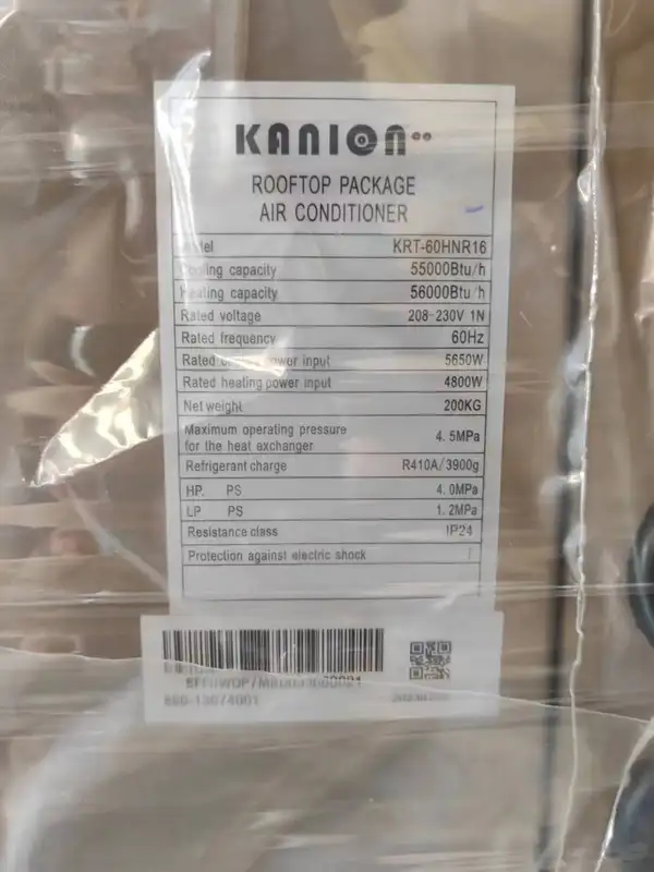 Heating Inverter Rooftop Unit, KANION, 60000BTU, 16SEER - view 6