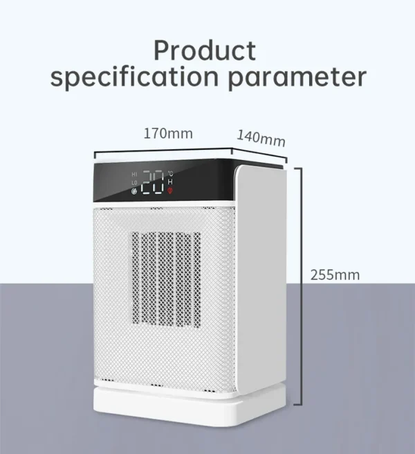 Heating Wire Air Heater, Tangential, Portable - view 2
