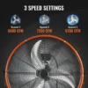 Heavy Duty Drum Fan, 24-Inch, 3-Speed, 8600, CFM - view 6