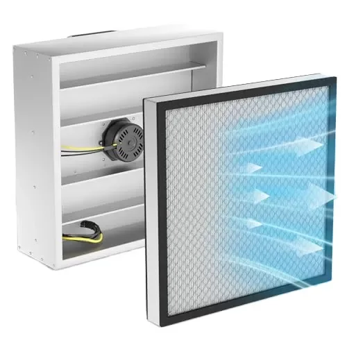 Hepa Ffu Aluminum Fan, 22.6"x22.6", H14, 100/ISO