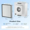 Hepa Ffu Aluminum Fan, 22.6"x22.6", H14, 100/ISO - view 3