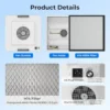 Hepa Ffu Aluminum Fan, 22.6"x22.6", H14, 100/ISO - view 4