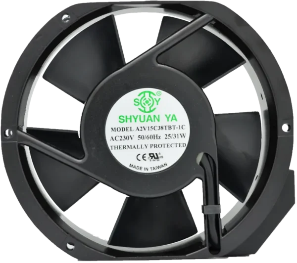 High Capacity Electric Fan, 151x172x38mm, Aluminum, 198-229 - view 2