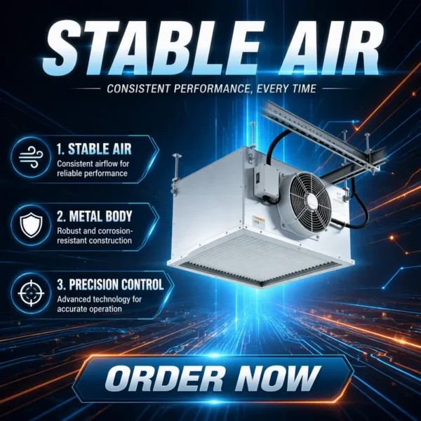 High Efficiency Ffu Fan, Brushless, PWM, RS485, FR-4 - view 3