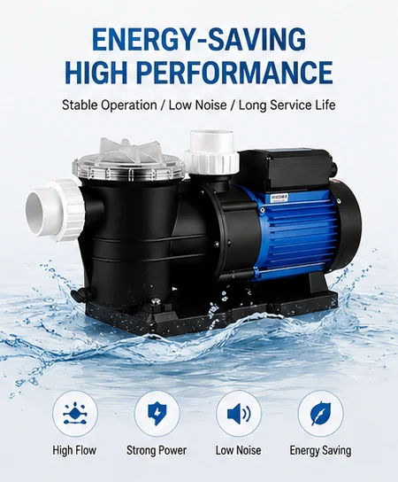 High-efficiency Pool Pump, Electric, Type STP - view 3