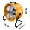 High-power Silent Exhaust Fan, 16-24, 220V, Electric - view 3