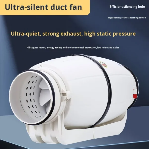 High-power Ultra-quiet Duct Fan, SANLY, 220V - view 5