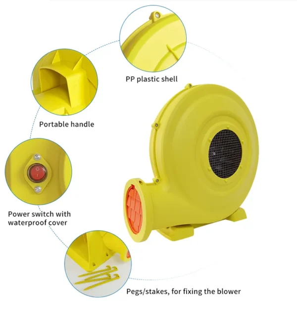 High Pressure Air Blower, 1500Watt, 110-120V, Electric - view 3