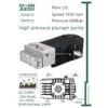High Pressure Piston Pump, 304, Stainless, Steel, 26kw
