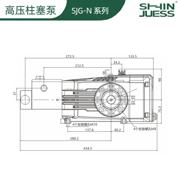 High Pressure Piston Pump, 304, Stainless, Steel, 26kw - view 4