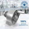 High Pressure Regenerative Blower, 220 V, 65