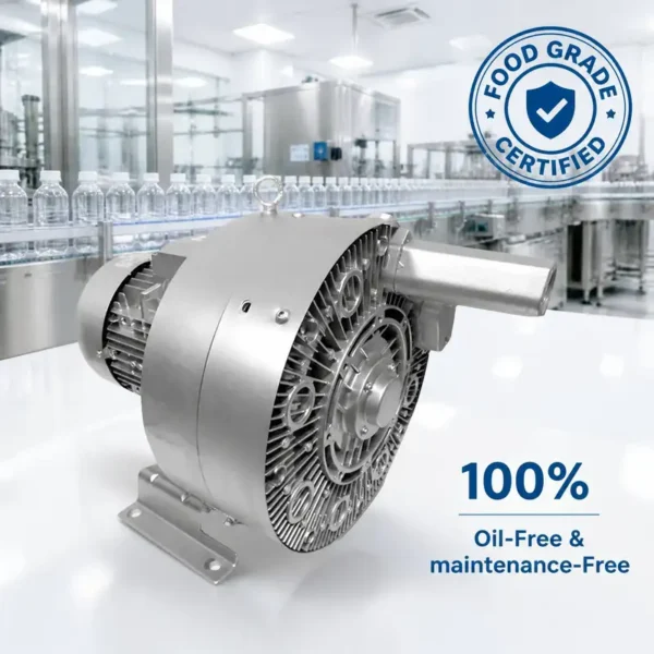 High Pressure Regenerative Blower, 220 V, 65