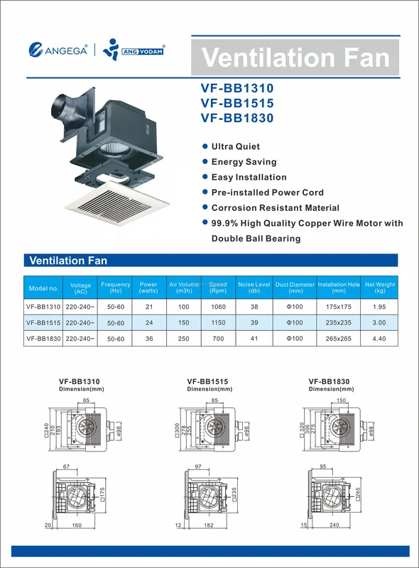 High Quality Condenser, ANGEGA, VF-BB"8", 10", Ceiling - view 5
