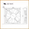 High Quality Cooler, 12025, 120*120*25MM, 120mm, Brushless - view 5