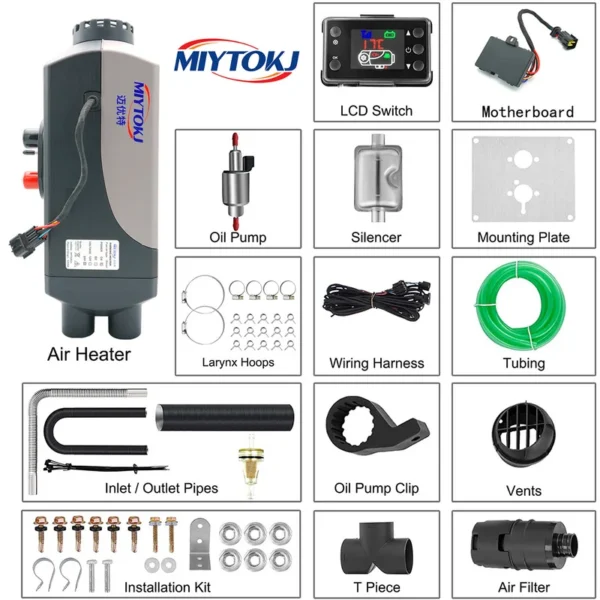 High Quality Diesel Heater, MIYTOKJ, 12v, 5kw-8kw - view 4