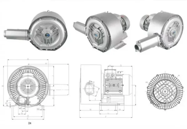 High Quality Regenerative Blower, 2RB, 220, 7HH26, 220V - view 5