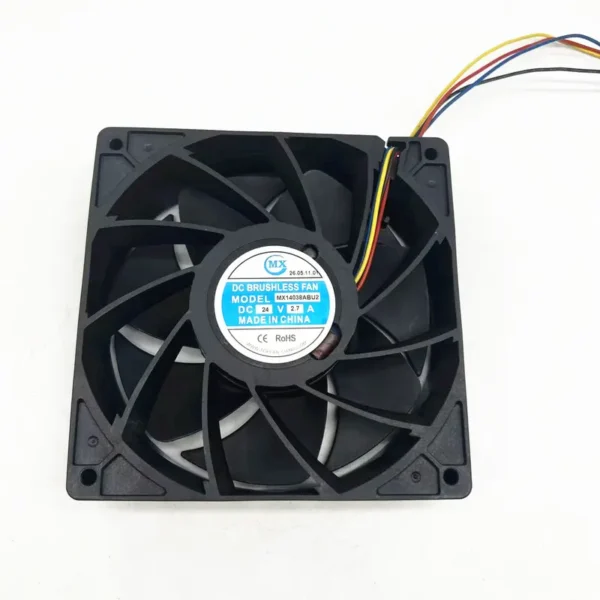 High Speed Axial Fan, 140mm, 24V, 48V, 8000RPM - view 2
