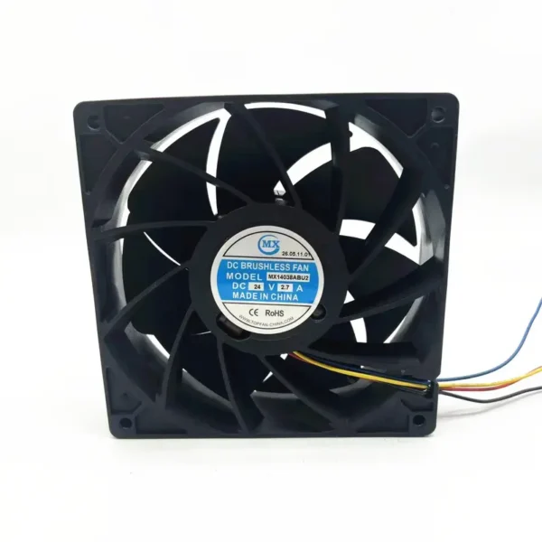 High Speed Axial Fan, 140mm, 24V, 48V, 8000RPM - view 3