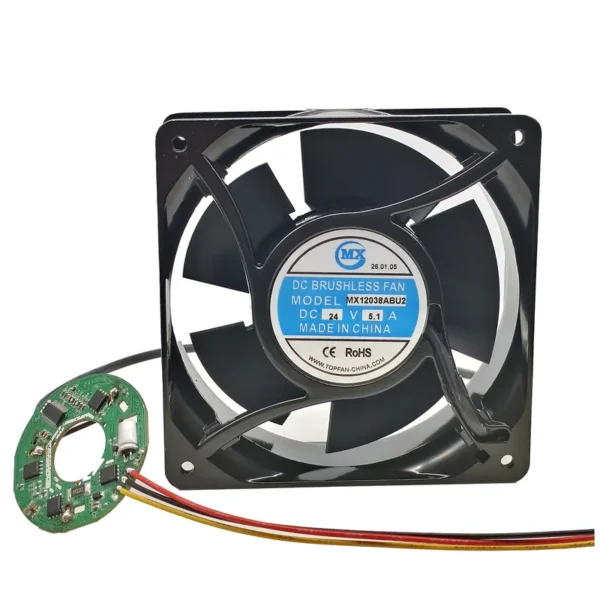 High Speed Fan, DELTA, 120x120x38mm, 24V, 48V - view 5