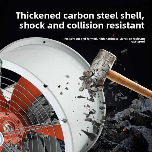 High Temp Axial Fan, 220 V, Battery Powered - view 4