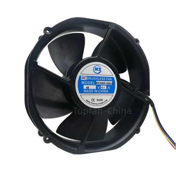 High-temperature Axial Cooling Fan, 200x51mm, 48V, Plastic - view 4