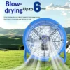 High-volume Rechargeable Pressurized Fan, Battery - view 2