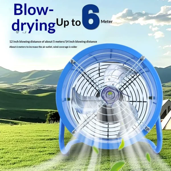 High-volume Rechargeable Pressurized Fan, Battery - view 2