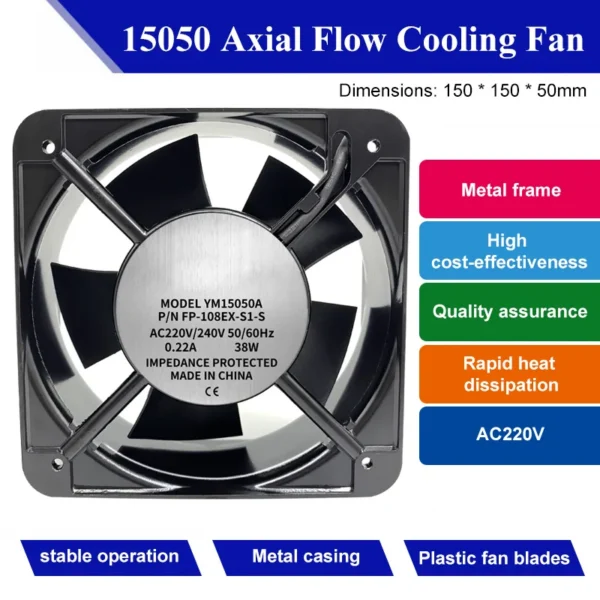 Home Duct Exhaust Fan, Ceiling, 220V, PP - view 3