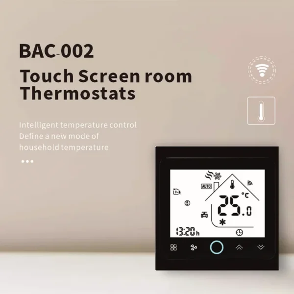 Home Indoor Temperature Controller, BAC-002, LCD, HVAC - view 3