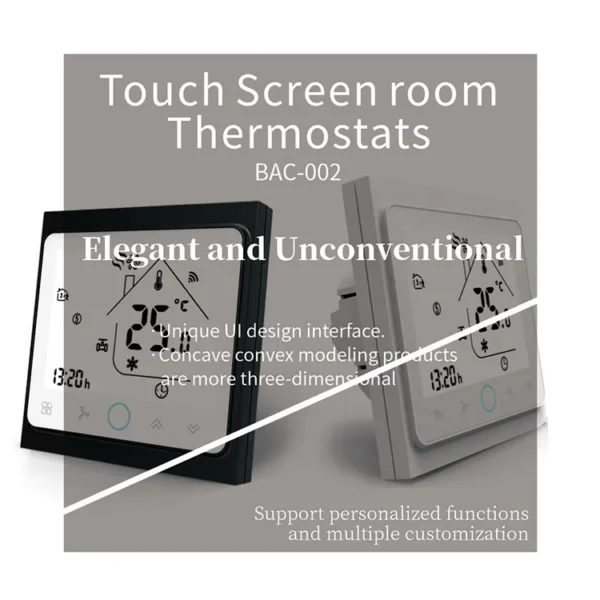 Home Indoor Temperature Controller, BAC-002, LCD, HVAC - view 4