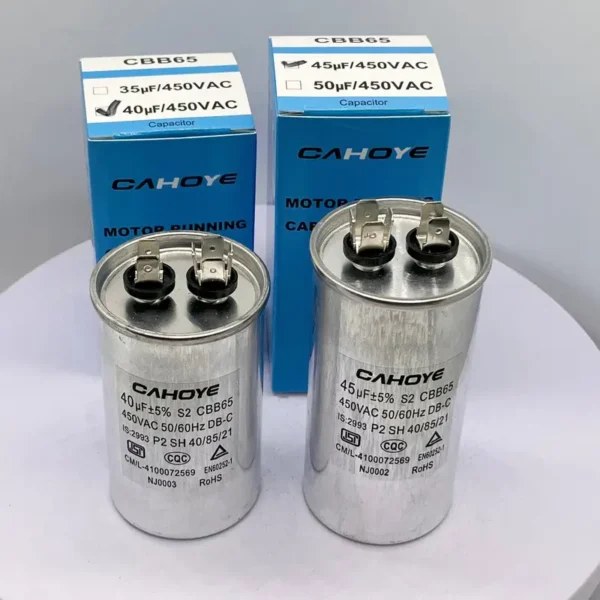 Hongye Polypropylene Film Motor, 450V, 40F, CBB65 - view 3