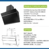 Hood Kitchen Exhaust Fan, Electric, Tempered glass - view 4