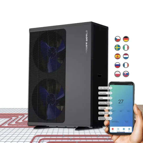 House Monoblock Heat Pump, R290, Electric, Sheet metal