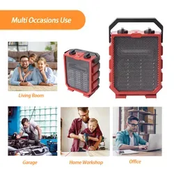 House Utility Space Fan, 1500W/750W, Portable - view 2
