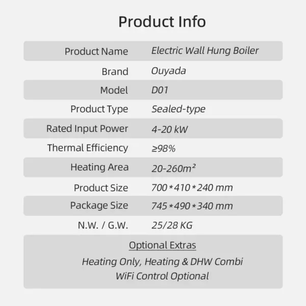 Household Electric Heating Boiler, ECO, Metal - view 6
