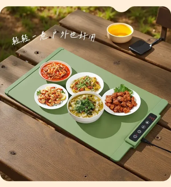 Household Food Warming Plate, Aluminum, Electric - view 2
