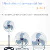 Household Stand Fan, Stainless, Steel, 220V - view 3