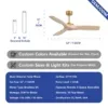 Housing Ceiling Fan, 35 W(0.05hp), Wood - view 2